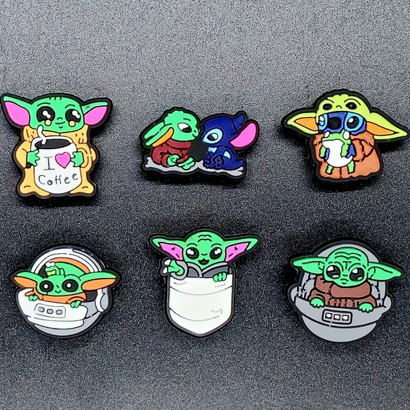 Accessories Disney Baby Yoda Croc Charm Bundle 6 Poshmark